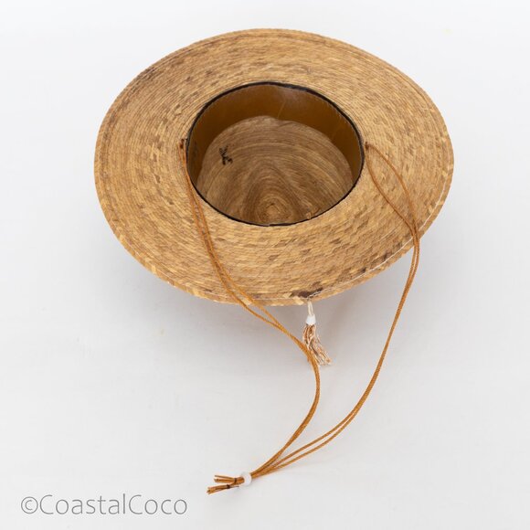 Sahuayo Legitimo Mexican Straw Hat 6 3/4 Bead Resort Gaucho Ranch Artisan Rustic - Picture 6 of 10